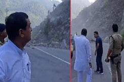 BJP MP Anil Baluni Narrowly Escapes Landslide In Uttarakhand BJP MP Anil Baluni Narrowly Escapes Landslide In Uttarakhand