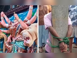 Durga Idol&#039;s Face Stolen In Bengal, Accused Tied To Pole And Thrashed