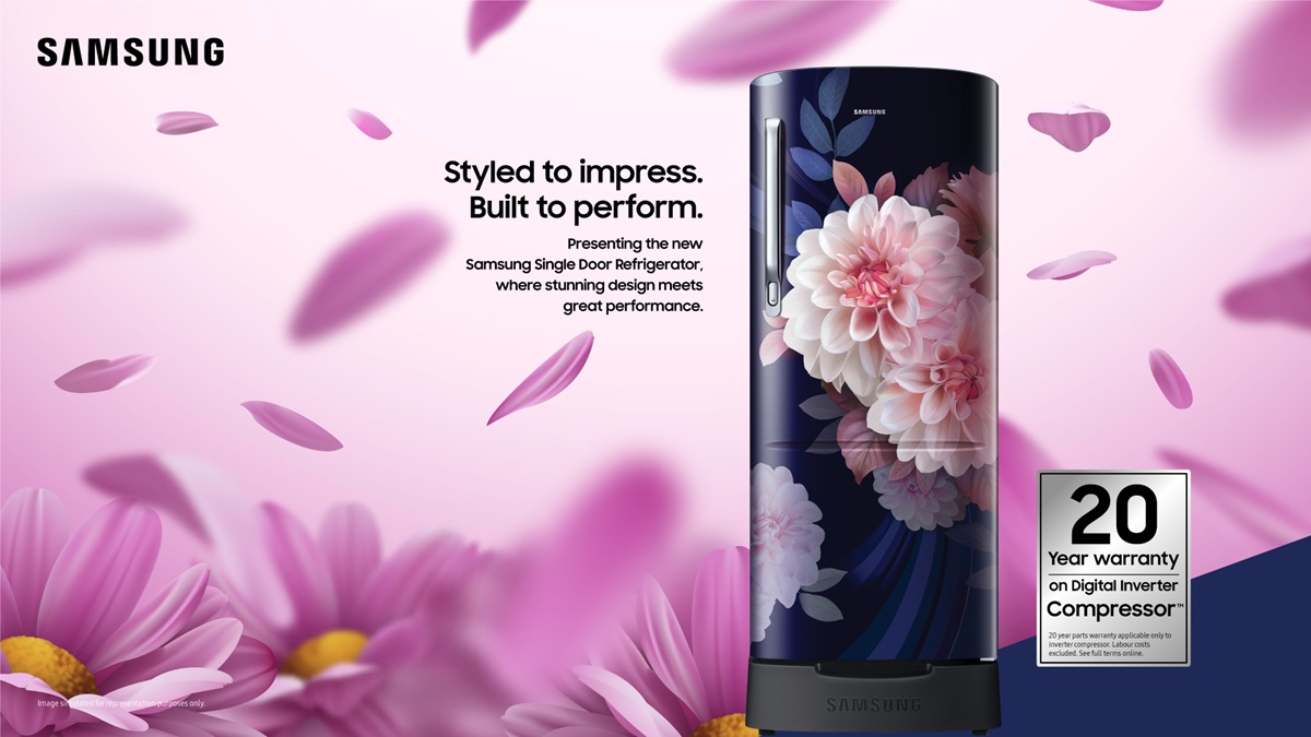 Samsung ने लॉन्च किए नए सिंगल डोर रेफ्रिजरेटर, 5 स्टार रेटिंग के साथ स्टाइल डिजाइन, कीमत ₹19,999 से शुरू