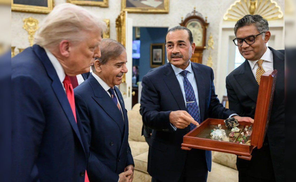 Asim Munir, Pak PM Show Trump Rare Earth Minerals During White House Meet