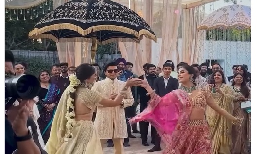 पंजाबी गाने पर डांस कर दो सालियों ने जीजा का  किया स्वागत, वीडियो देख लोगों का दिल हुआ खुश, बोले- बहुत लकी है भाई...