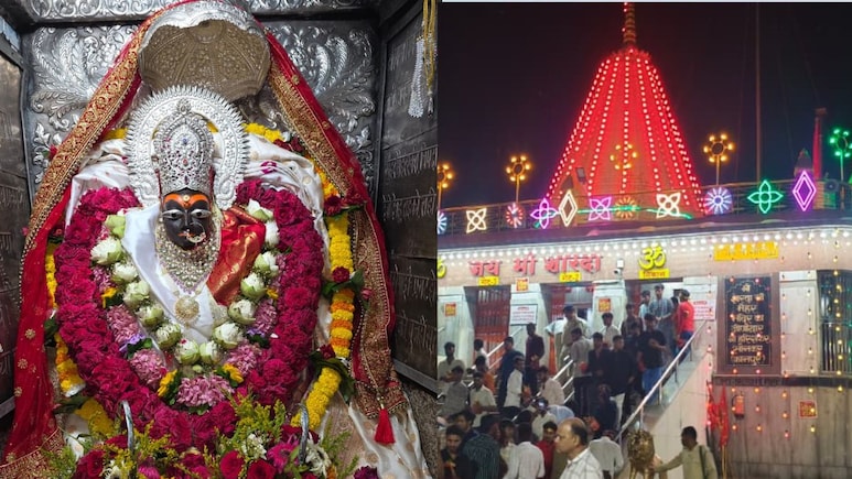 शारदीय नवरात्रि का पहला दिन: मां शारदा शक्तिपीठ में माता का भव्य श्रृंगार, दर्शन के लिए भक्तों की लगी कतार, 6 DSP और 600 जवान तैनात शारदीय नवरात्रि का पहला दिन: मां शारदा शक्तिपीठ में माता का भव्य श्रृंगार, दर्शन के लिए भक्तों की लगी कतार, 6 DSP और 600 जवान तैनात