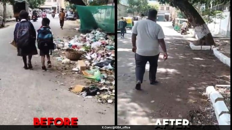 Kiran Mazumdar-Shaw Slams Bengaluru Civic Body Over 'Shoddy' Footpath Work Kiran Mazumdar-Shaw Slams Bengaluru Civic Body Over 'Shoddy' Footpath Work