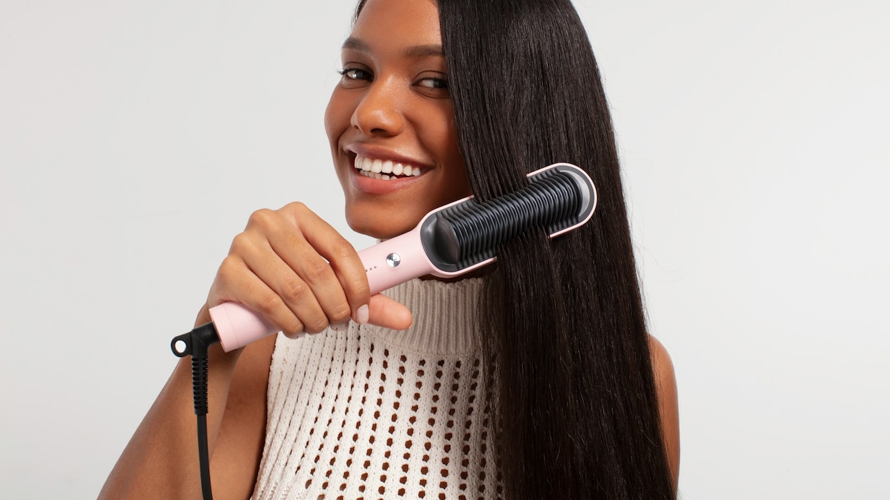 A hair dryer brush can help save time