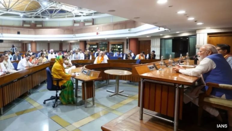 PM Modi Attends Workshop For BJP MPs, Resolution On GST Reforms Passed PM Modi Attends Workshop For BJP MPs, Resolution On GST Reforms Passed