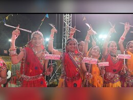 GST Garba: महंगाई कम होने का संदेश गरबा से, वैष्णो देवी की तर्ज पर बनाई गुफा में विराजित हैं माता