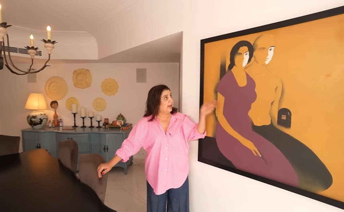 The artwork in Chunky Pandays house. Photo: YouTube/Farah Khan The artwork in Chunky Pandays house. Photo: YouTube/Farah Khan