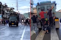 Protest In Manipur's Churachandpur Over Arrest Of Two For Vandalism Protest In Manipur's Churachandpur Over Arrest Of Two For Vandalism