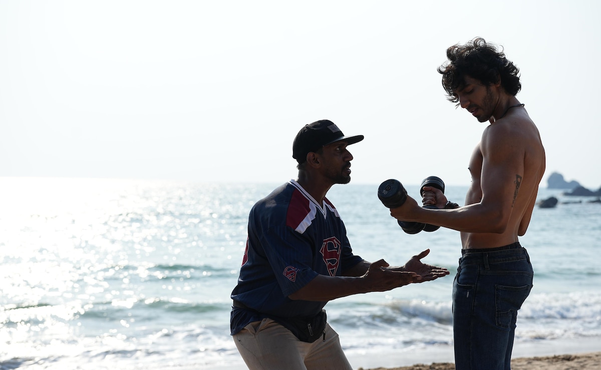 Ahaan Panday and Azhar Shaikh training on the sets of Saiyaara. Photo: Azhar Shaikh Ahaan Panday and Azhar Shaikh training on the sets of Saiyaara. Photo: Azhar Shaikh