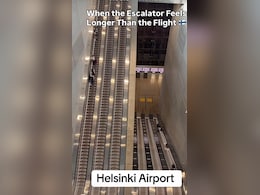 Helsinki-Vantaa Airport's Long Escalator Becomes A Viral Travel Moment Helsinki-Vantaa Airport's Long Escalator Becomes A Viral Travel Moment