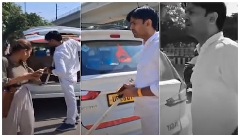 नोएडा में कैब ड्राइवर की गुंडागर्दी, लड़कियों को मारने के लिए निकाली लोहे की रॉड