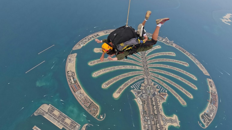 71-Year-Old Kerala Woman Goes Viral For Skydiving From 13,000 Ft In Dubai