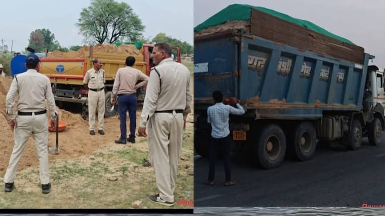 सीधी में अवैध उत्खनन परिवहन पर प्रशासन की बड़ी कार्रवाई, 65 वाहन-मशीनें जब्त, वसूले गए 25 लाख रुपये