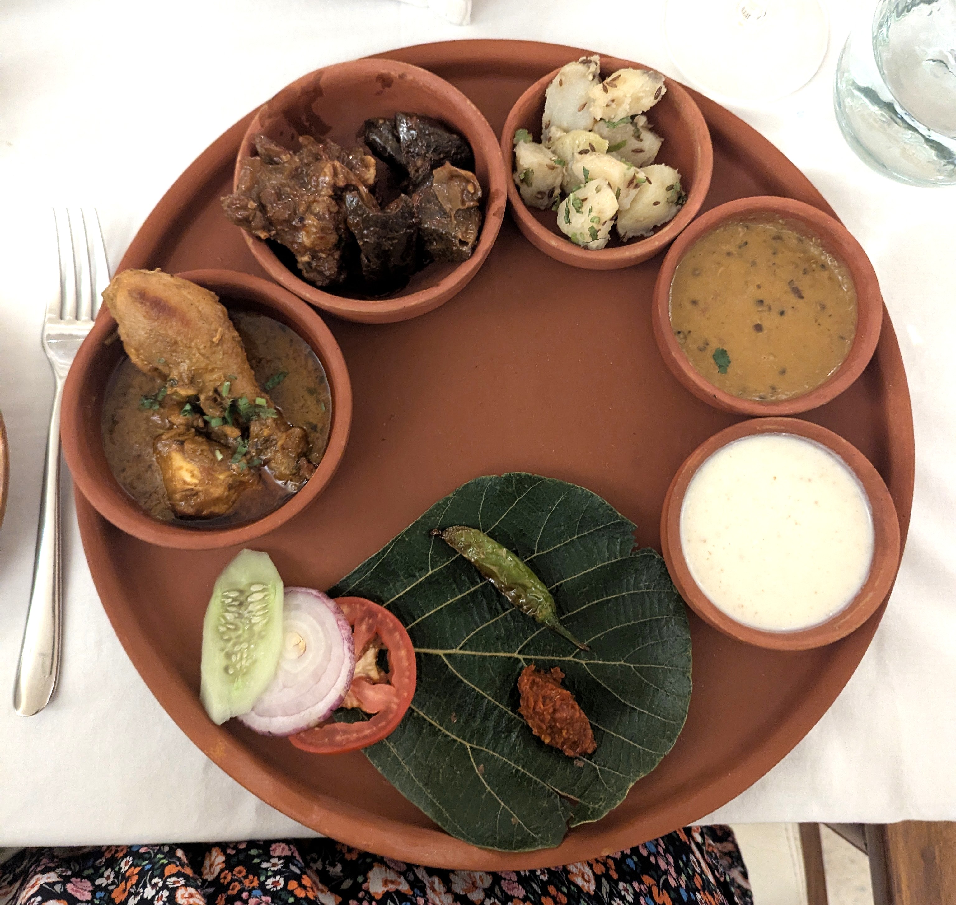 The non-vegetarian Rajasthani thali. Photo: Author The non-vegetarian Rajasthani thali. Photo: Author