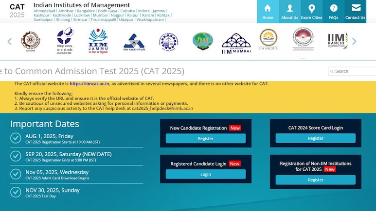 MBA करने का सपना देख रहे लोगों के लिए बड़ी खबर! CAT परीक्षा 2025 रजिस्ट्रेशन की तारीख बढ़ी आगे....