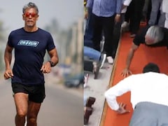 Milind Soman, Brand Ambassador Of BJYM's Namo Yuva Run Campaign, Kicks Off Event With A Push-Up Challenge