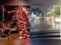 Rainy Bliss vs Traffic Stress: Rain Revives Old Noida-Gurugram Rivalry