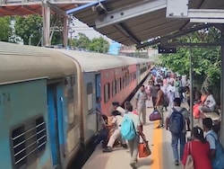 Video: Woman Slips While Boarding Moving Train, Rescued By Cops