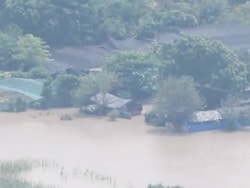 Video: Yamuna Level Still High, People Wade Through Waist-Deep Water In Noida