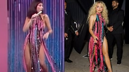 Sabrina Carpenter Pays An Ode To Cher In A Vivid Fringe Bodysuit At VMAs After-Party