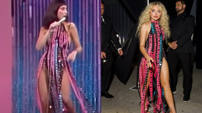 Sabrina Carpenter Pays An Ode To Cher In A Vivid Fringe Bodysuit At VMAs After-Party Sabrina Carpenter Pays An Ode To Cher In A Vivid Fringe Bodysuit At VMAs After-Party