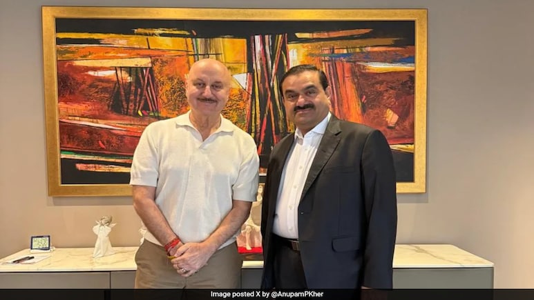 Anupam Kher Meets Gautam Adani, Calls Him "Inspirational" Anupam Kher Meets Gautam Adani, Calls Him "Inspirational"