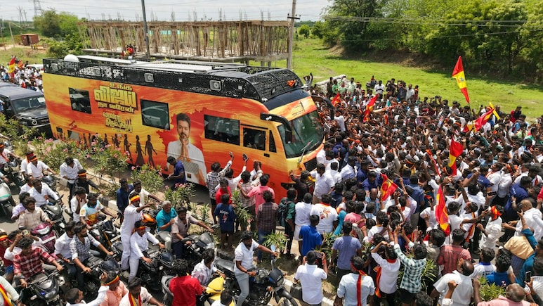 भारी भीड़, चीख पुकार... एक्‍टर विजय की रैली में मची मौत की भगदड़ का वीडियो