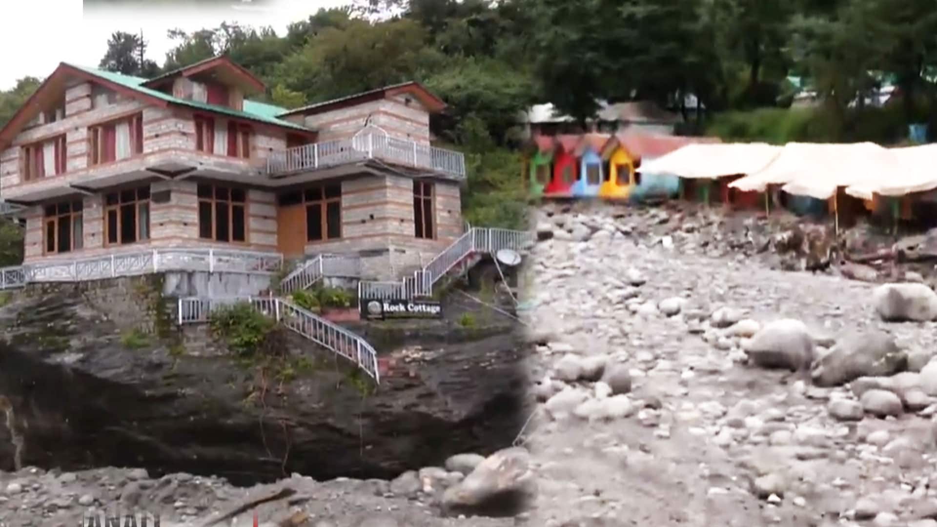Video: Himachal Ravaged: Hotels, Roads Washed Away In Monsoon Fury