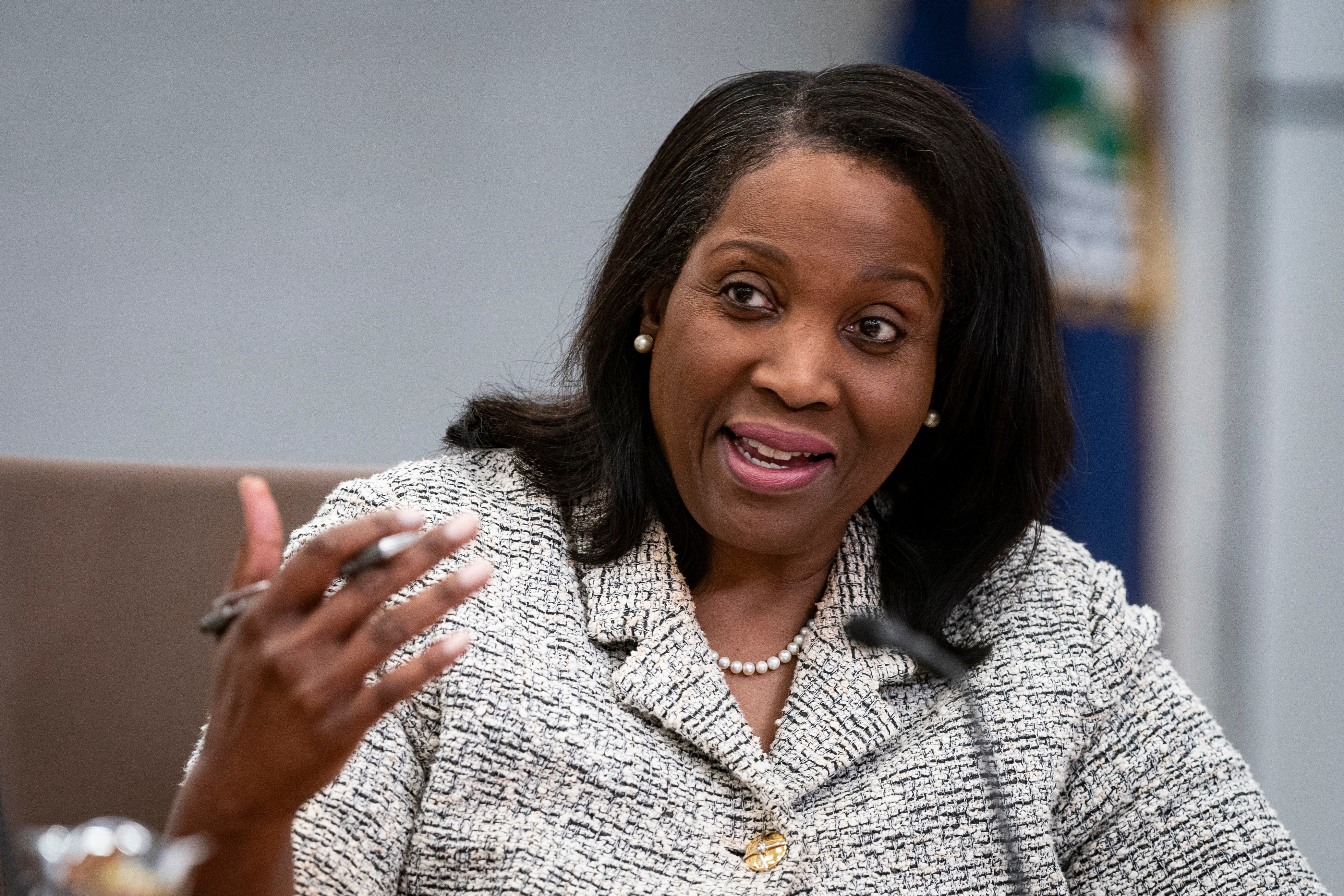 Fed&rsquo;s Cook Warns Supreme Court of Market &lsquo;Chaos&rsquo; If She&rsquo;s Fired