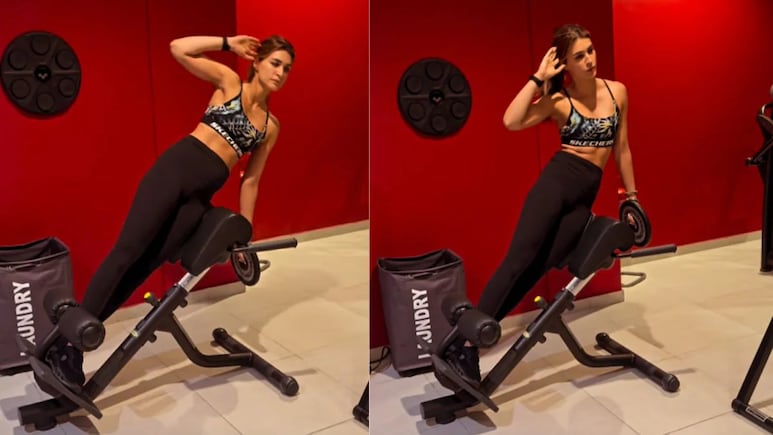 Shoot, Train, Repeat: Kriti Sanon's Latest Oblique Crunches Workout Is All The Monday Motivation You Need