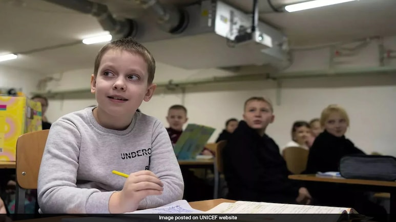 Ukraine's Children Start New School Year In Underground Classrooms To Avoid Russian Bombs Ukraine's Children Start New School Year In Underground Classrooms To Avoid Russian Bombs