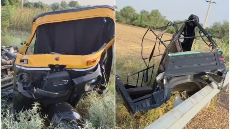 राजस्थान में भीषण सड़क हादसा, एग्जाम देकर लौट रहे युवक की मौत, 100 फीट दूर उछलकर दो टुकड़ों में बंटा ऑटो