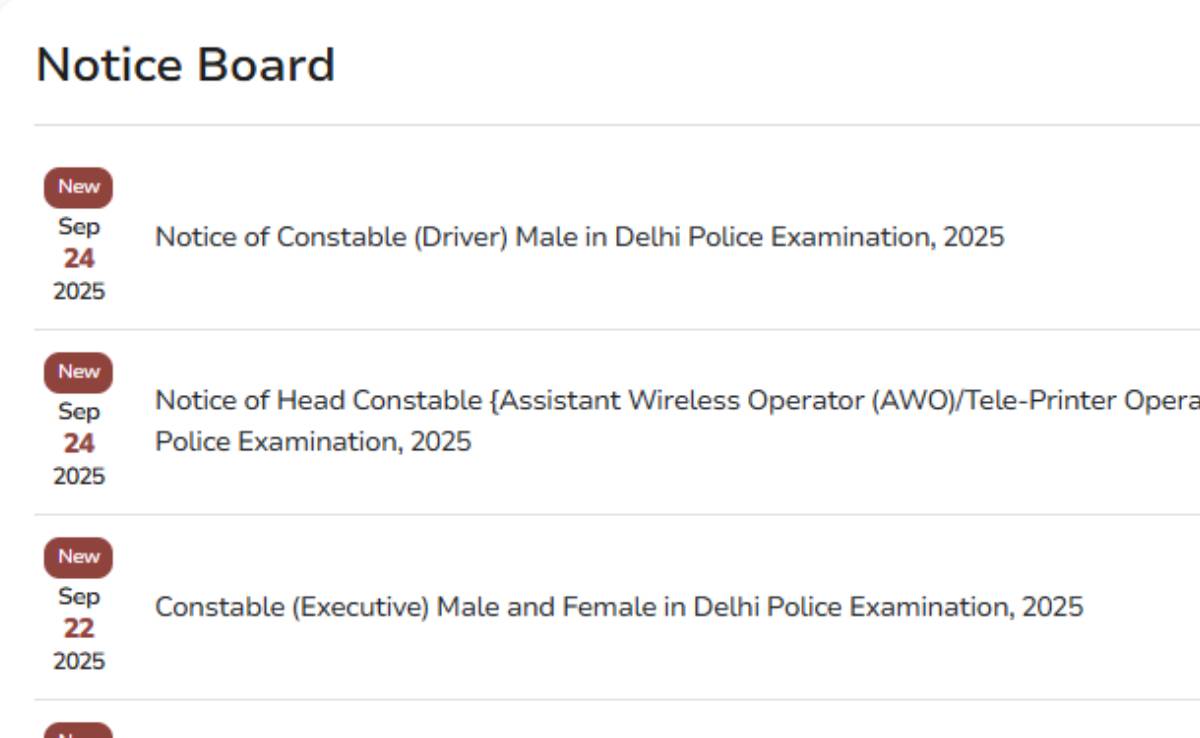 Delhi Police Vacancy 2025: कांस्टेबल, हेड कांस्टेबल भर्ती के लिए फटाफट करें अप्लाई, 12वीं पास ऐसे पाए ये सरकारी नौकरी