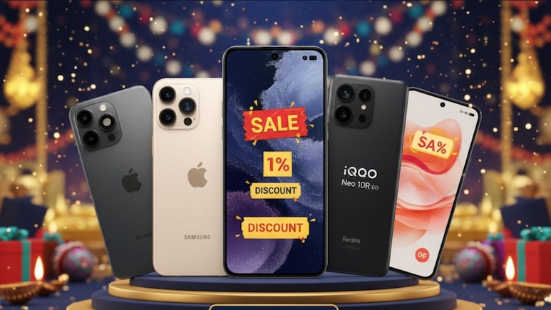 फेस्टिव सेल की बेस्ट डील्स! iPhone, Samsung और OnePlus के साथ इन 5 स्मार्टफोन्स पर मिल रही है भारी छूट फेस्टिव सेल की बेस्ट डील्स! iPhone, Samsung और OnePlus के साथ इन 5 स्मार्टफोन्स पर मिल रही है भारी छूट