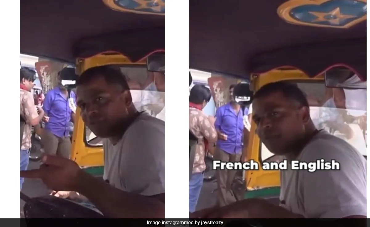 Indian Auto Driver's French Impresses Tourist, Goes Viral