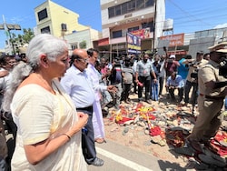 &quot;Unimaginably Painful&quot;: Nirmala Sitharaman Visits Karur Stampede Site