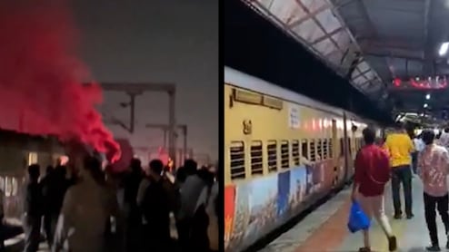 महाराष्ट्र के पालघर में रेल हादसा टला, यात्रियों से भरी ट्रेन के इंजन में लगी आग