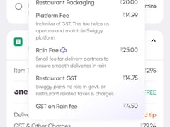 'Lord Indra Brought Under Tax Net,' Says Swiggy Customer After Spotting 'GST On Rain Fee'