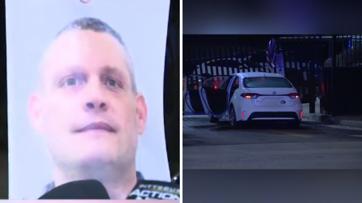 Car Rams FBI Building Gate In Pittsburgh, Driver Leaves Behind American Flag