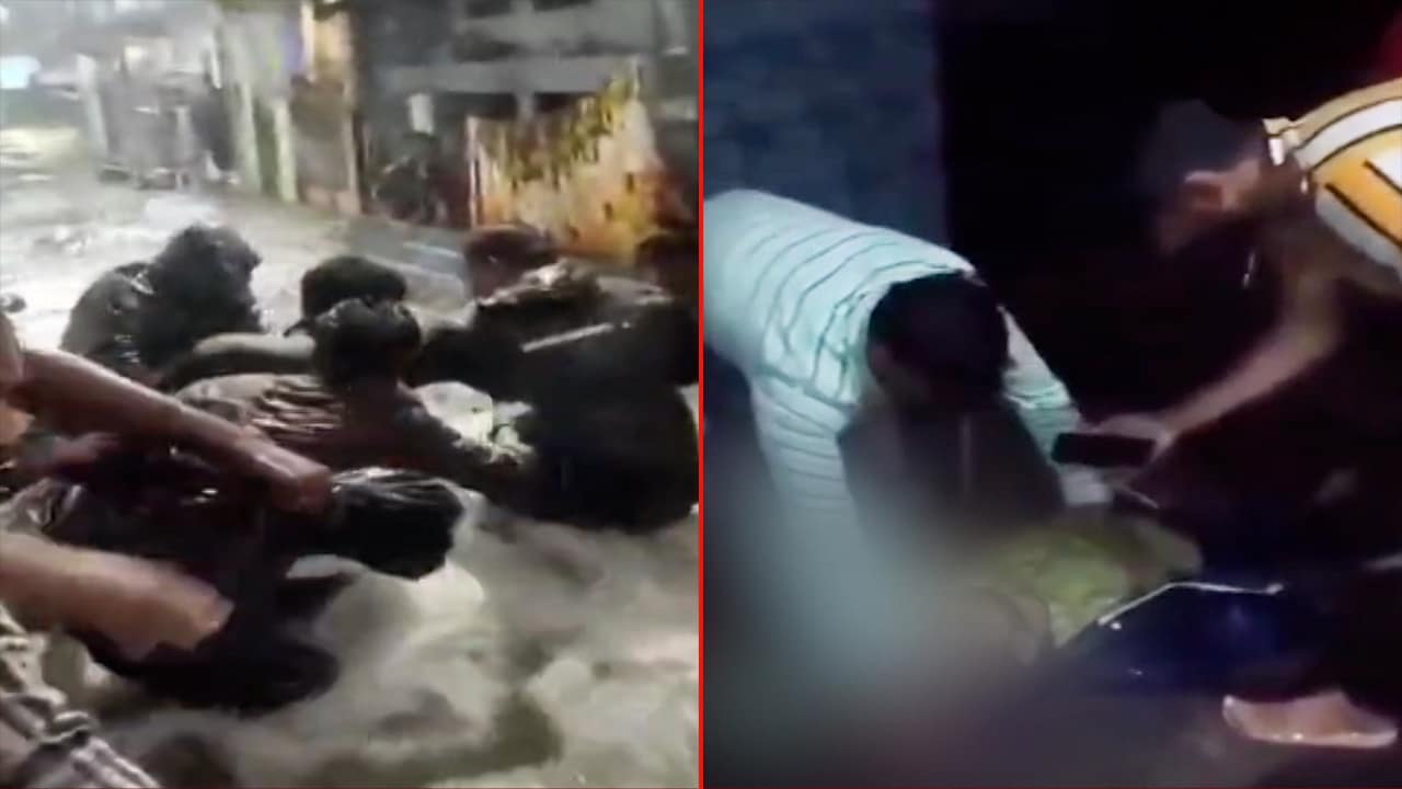 Video : Hyderabad Rain Tragedy: Man Drowns Near Balkampet Bridge