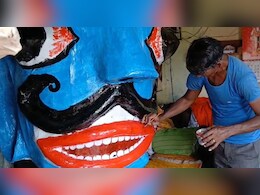 40 फीट का रावण और 25 का कुंभकर्ण तैयार, कलाकार बोला- हम कलयुग के रावण को बनाते हैं