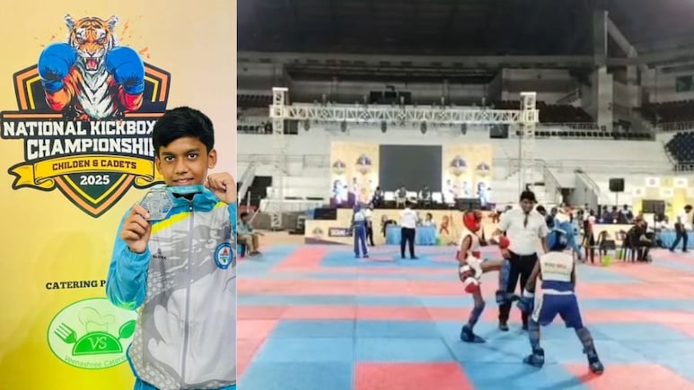 Rajasthan: किक बॉक्सिंग में उदयपुर के रेयांश का जलवा, 37 किलो वर्ग में किया पदक पर कब्जा Rajasthan: किक बॉक्सिंग में उदयपुर के रेयांश का जलवा, 37 किलो वर्ग में किया पदक पर कब्जा