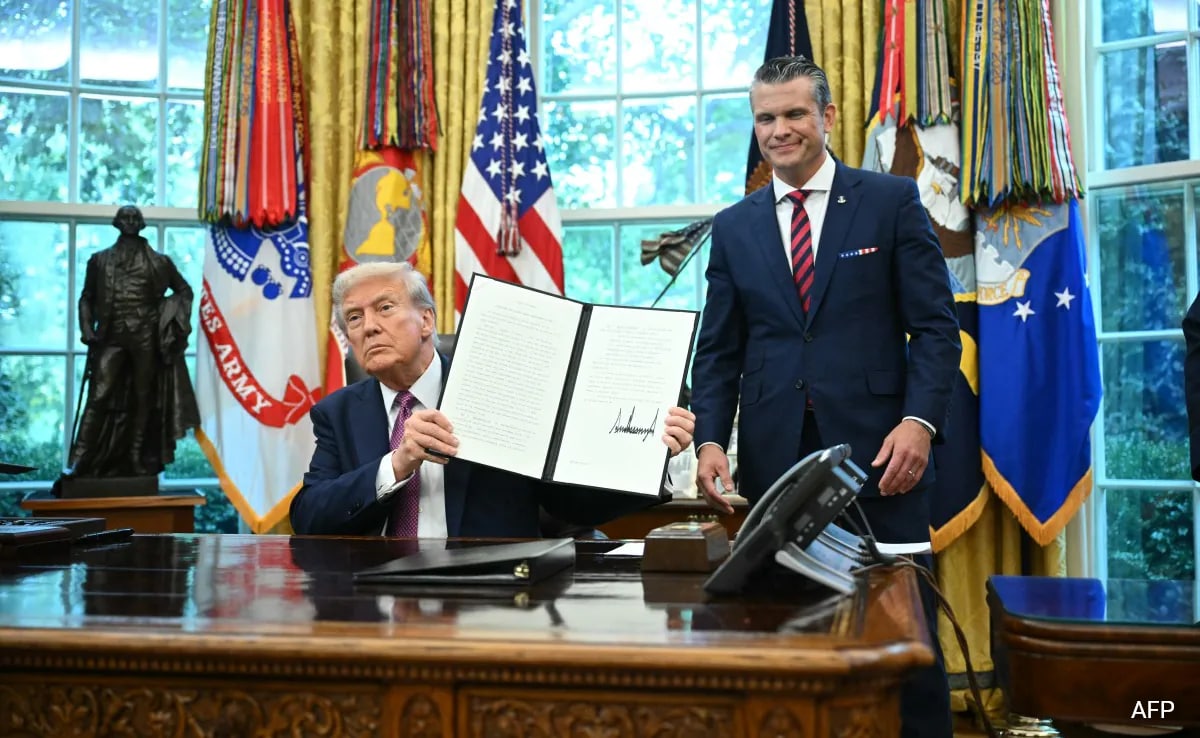 Trump Signs Order Renaming Pentagon As 'Department Of War'