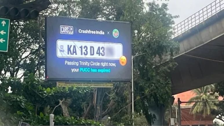 Bengaluru's AI Billboard Becomes 'Wall Of Shame' For Pending Traffic Challans