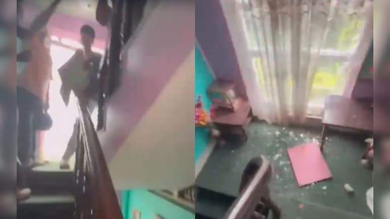 On Camera, Nepal Gen Z Protestors Enter President's House, Damage Portraits On Camera, Nepal Gen Z Protestors Enter President's House, Damage Portraits
