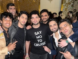 Samay Raina In "Say No To Cruise" T-Shirt Poses With Aryan Khan. Pic Courtesy: Cousin Arjun Chhiba Samay Raina In "Say No To Cruise" T-Shirt Poses With Aryan Khan. Pic Courtesy: Cousin Arjun Chhiba