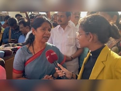 &quot;We Didn&#039;t Run Away&quot;: DMK&#039;s Kanimozhi Jabs TVK Chief Vijay Over Stampede