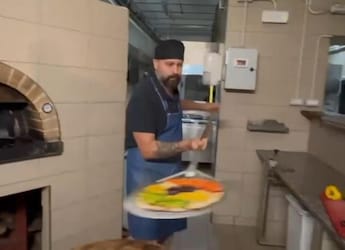 Watch: Italian Chef Bakes Tricolour Millet Pizza For PM Modi's 75th Birthday