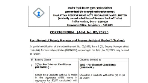 RBI Note Press Jobs: आरबीआई की नोट छापने वाली कंपनी में जॉब, ग्रेजुएट कर सकते हैं अप्लाई