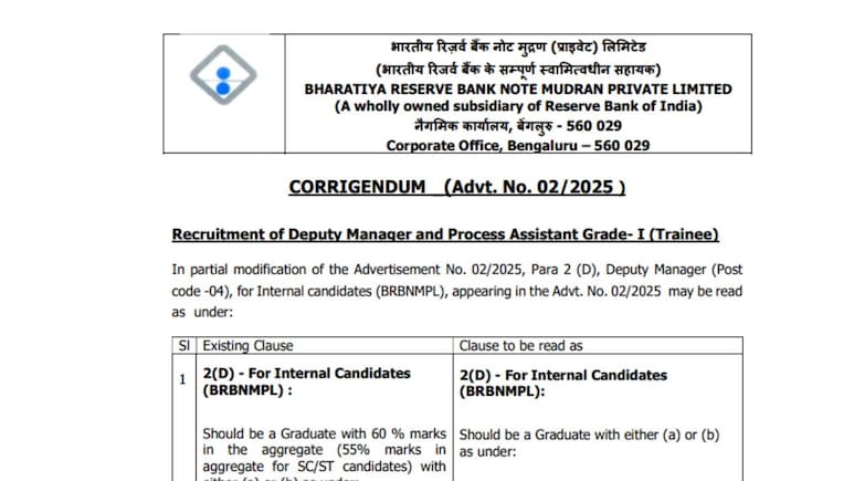 RBI Note Press Jobs: आरबीआई की नोट छापने वाली कंपनी में जॉब, ग्रेजुएट कर सकते हैं अप्लाई